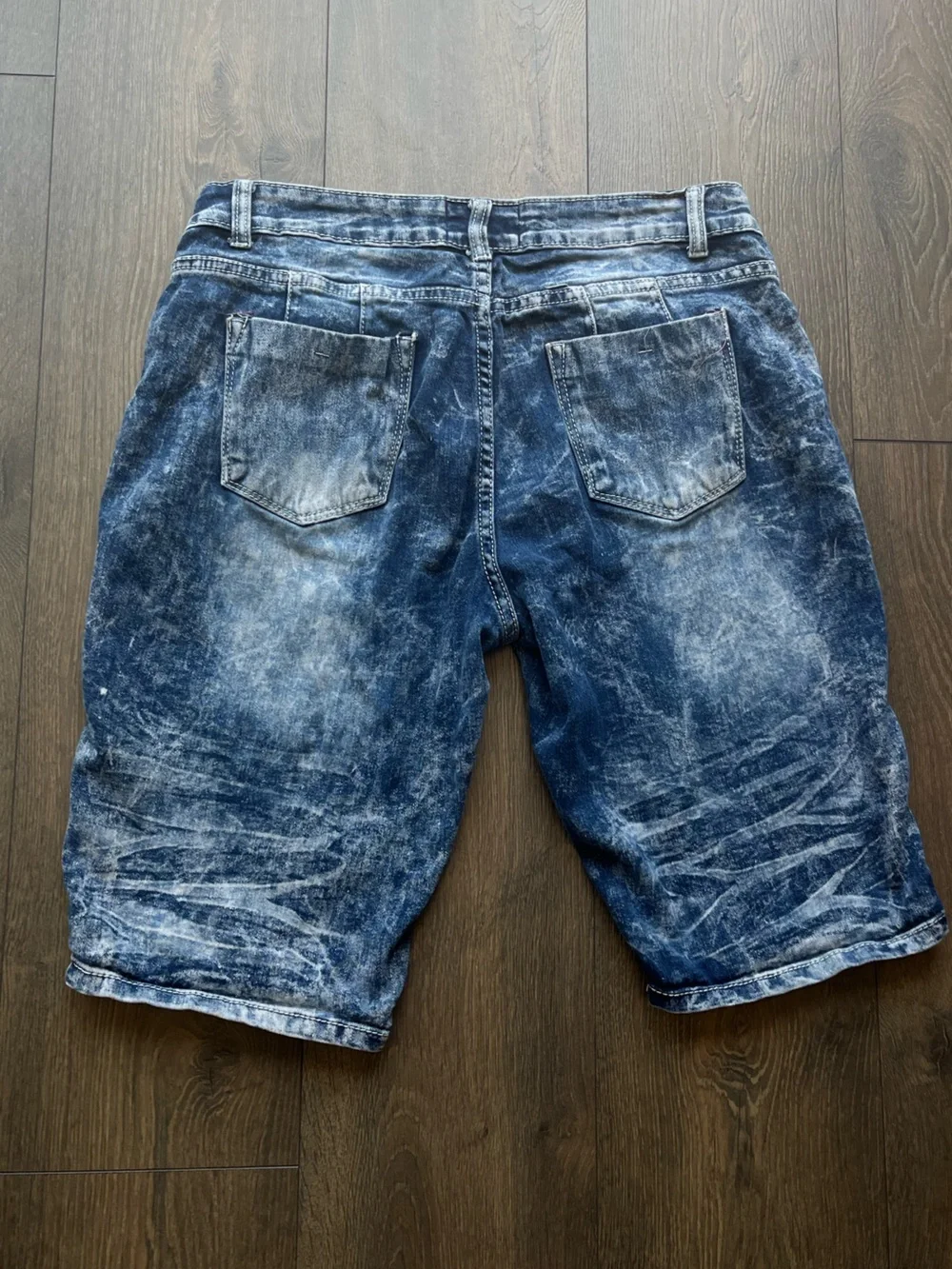 Thrill Distressed Denim Shorts